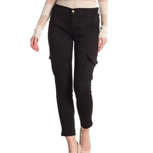 NSF The Vincent Skinny Cargo Pants Black size 24